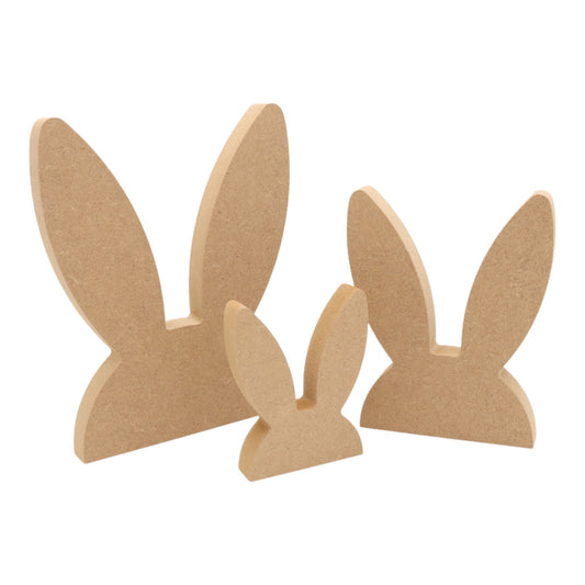 MDF Freestanding Bunny Ears Straight Shape