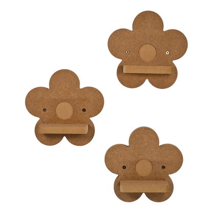 Daisy Shaped Set of Shelves Suitable for Tonie Figures