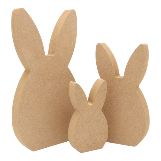 Easter Egg with Straight Ears Shape MDF