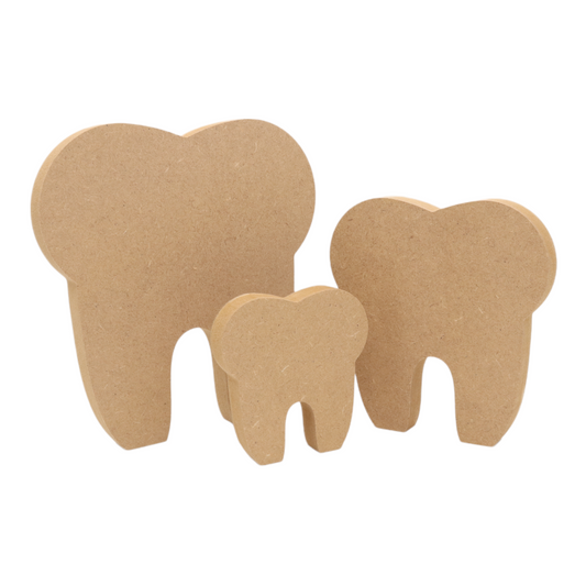 MDF Freestanding Tooth Shape